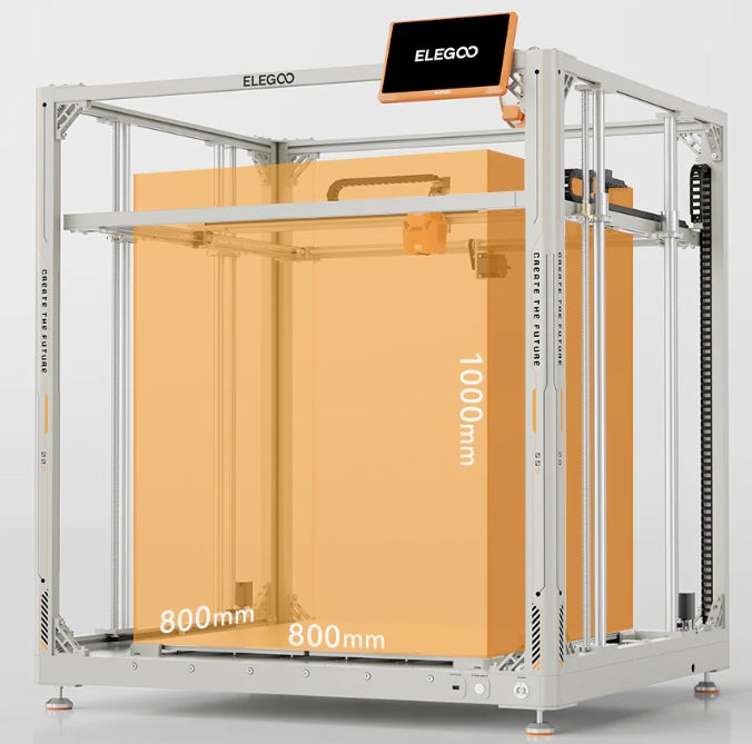 Stampa 3D grande formato FDM con Elegoo OrangeStorm Giga da 3DUP